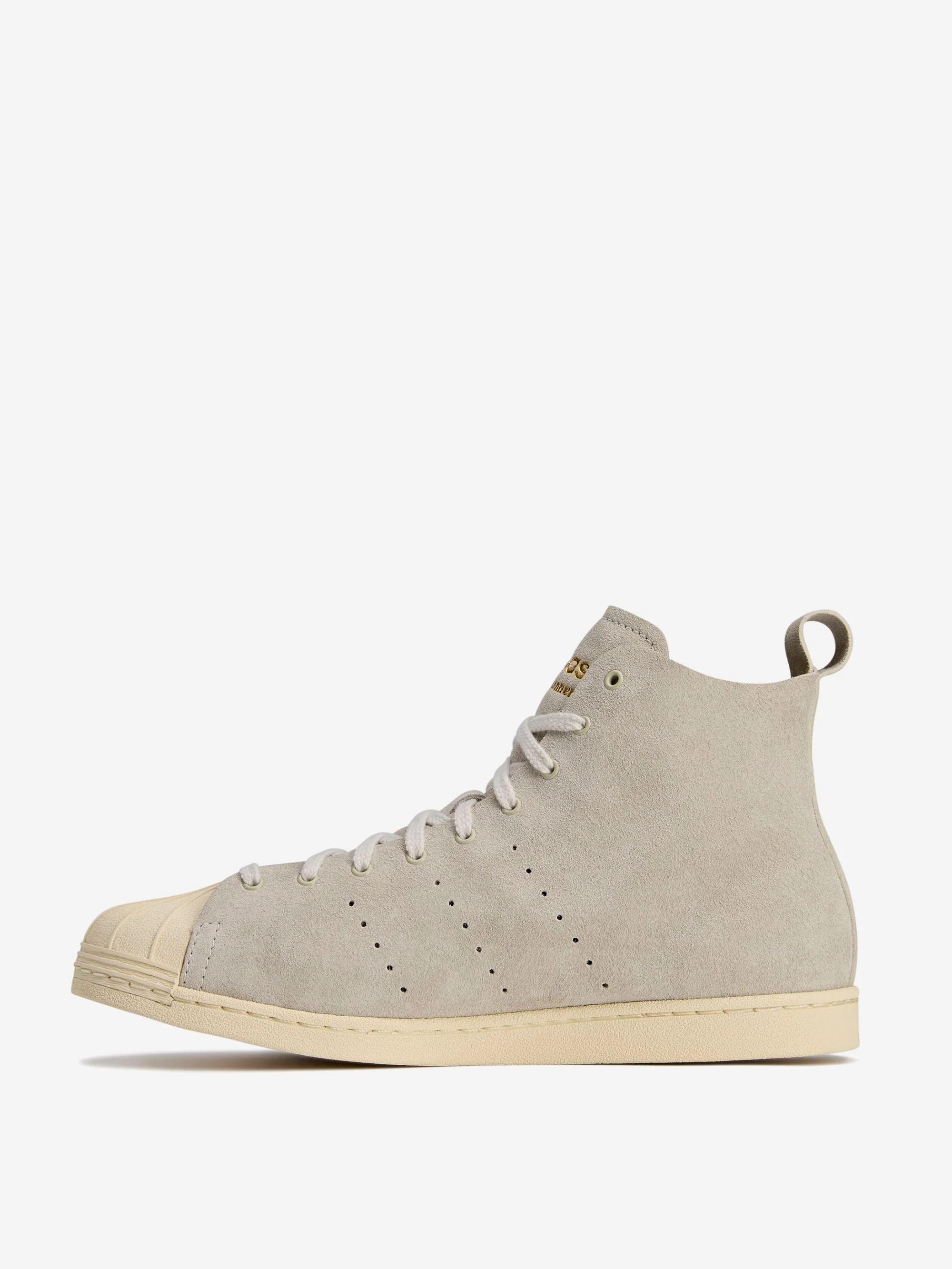 Adidas x Wales Bonner Superstar Hi - Cream White/Gold Metallic - Image 4