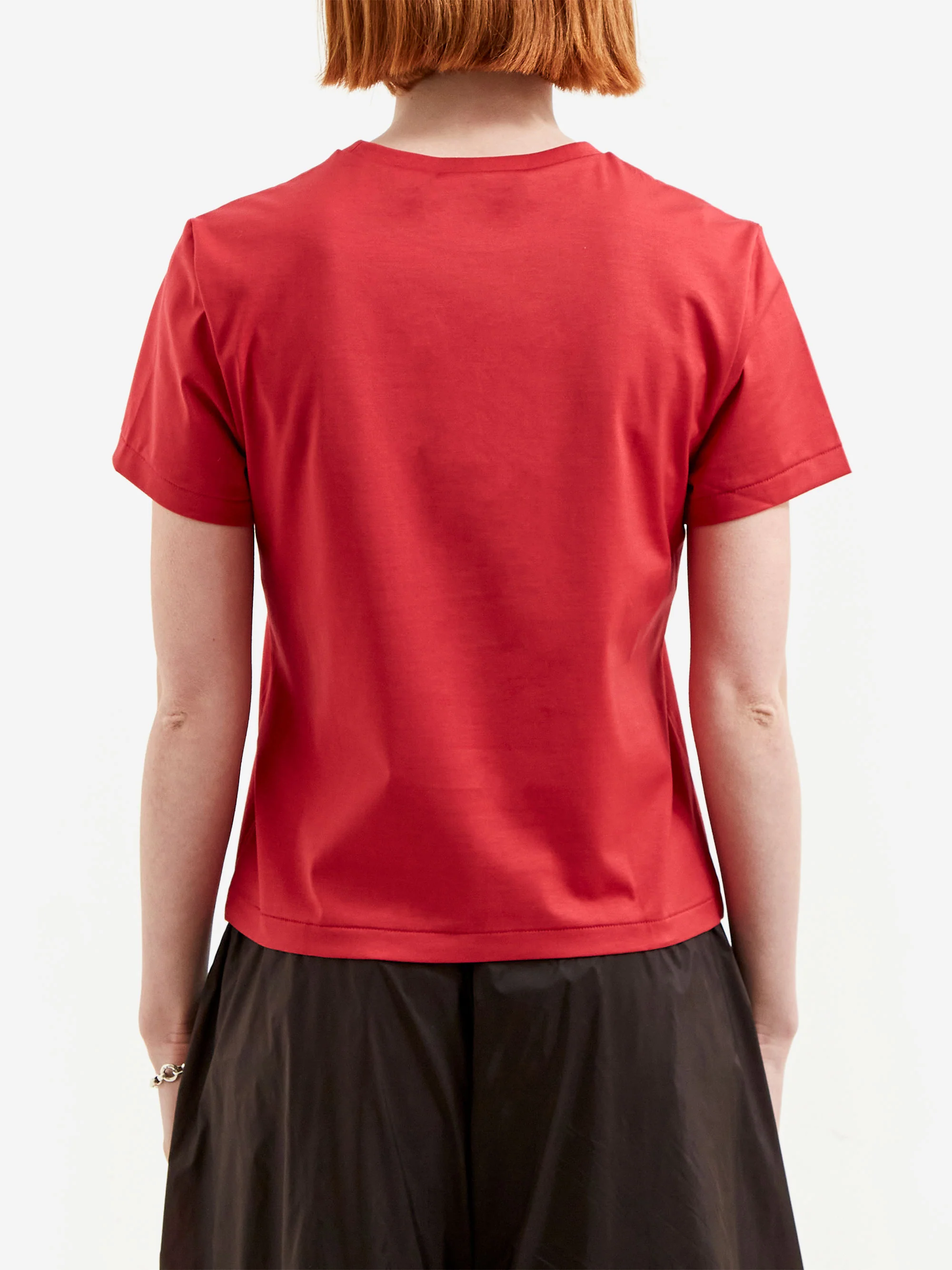 AMOMENTO Basic T-Shirts - Red - Image 3