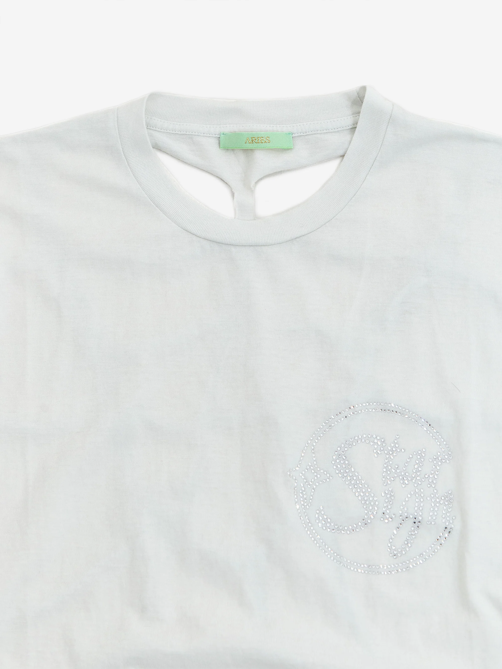 Aries Diamante Starsign Slash Back Vest - Alabaster - Image 5