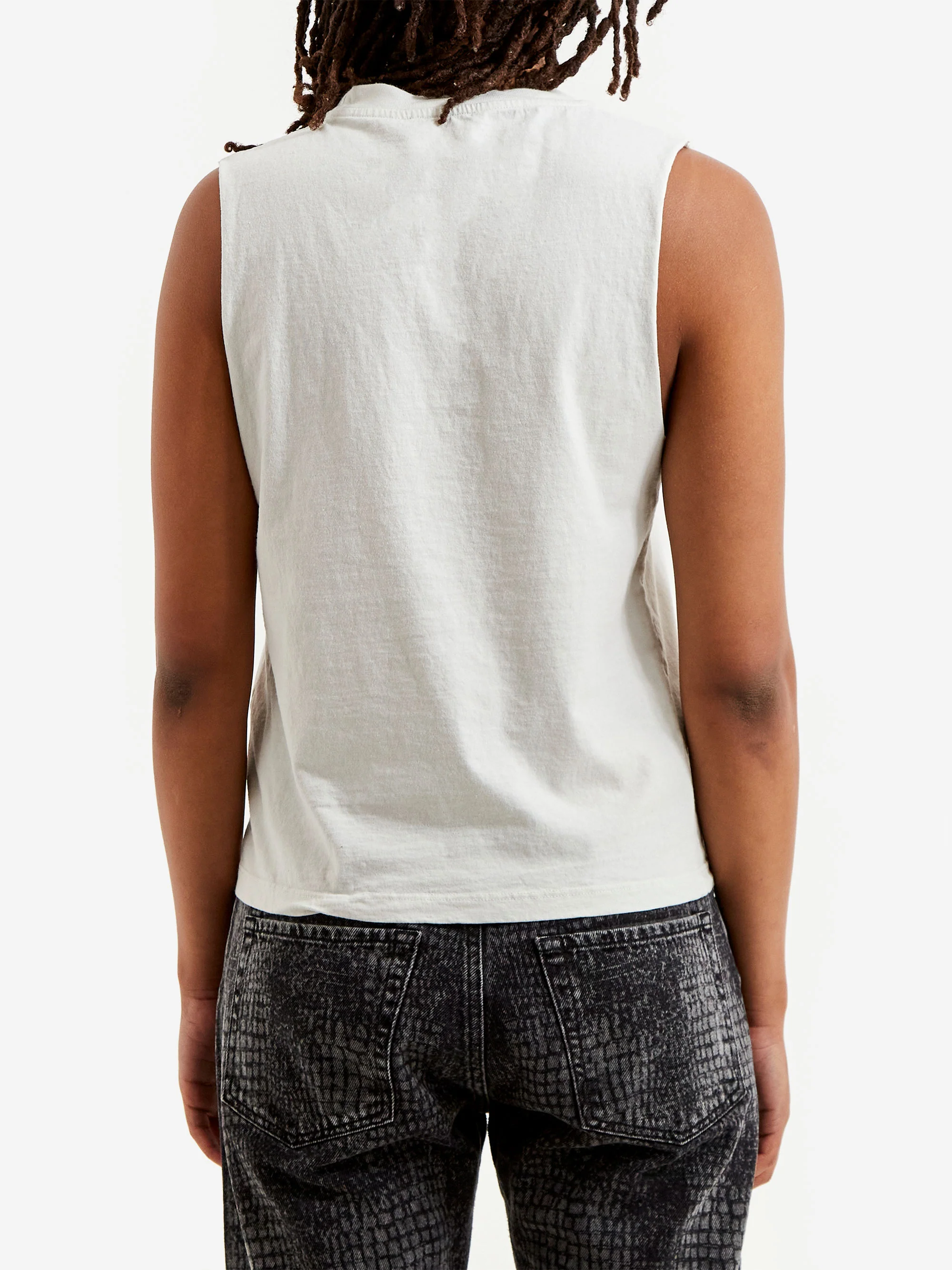 Aries Faded Nirvana Muscle Vest W - Off White - Image 3