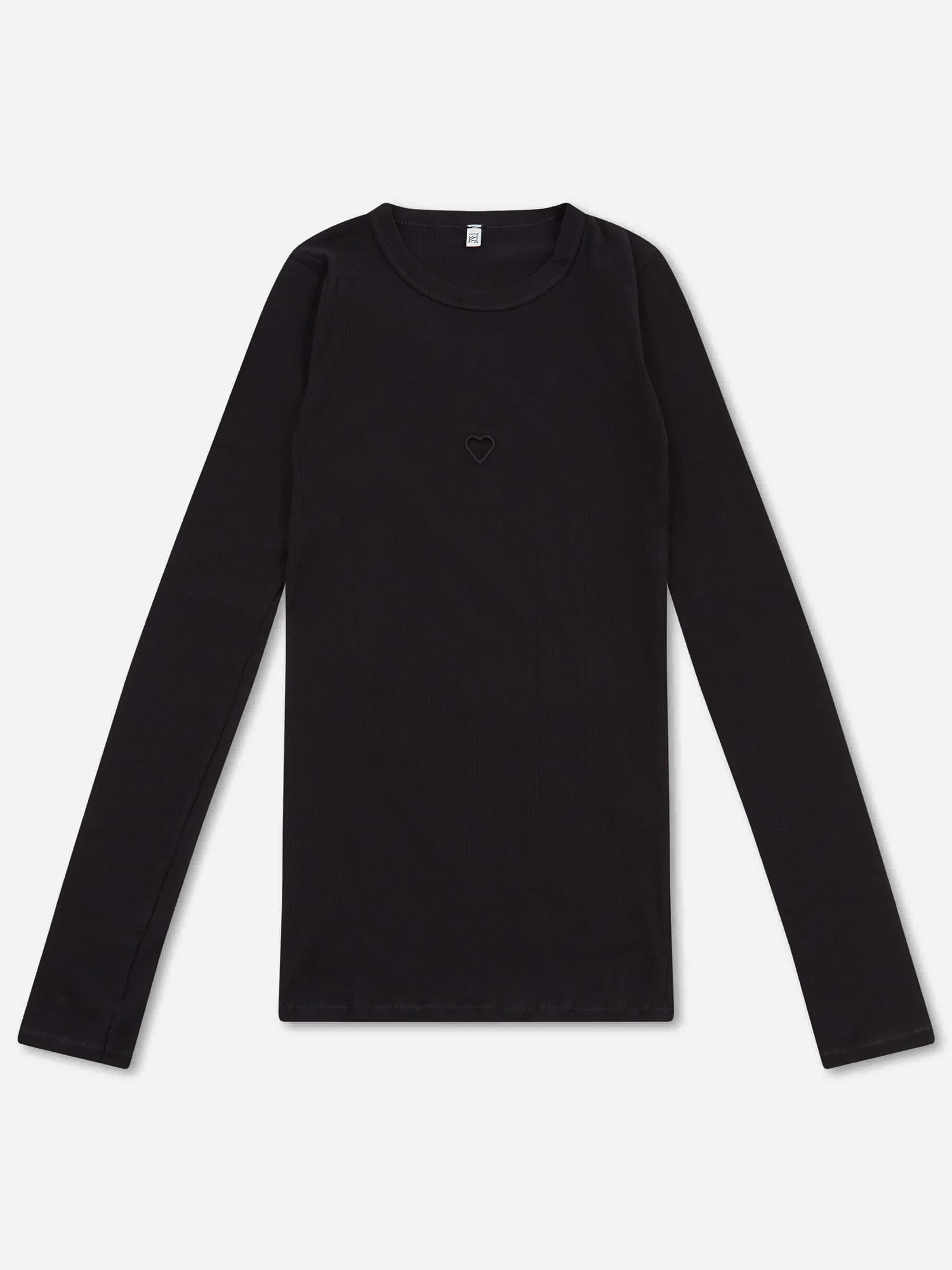 Baserange Heart Longsleeve Tee - Black - Image 4