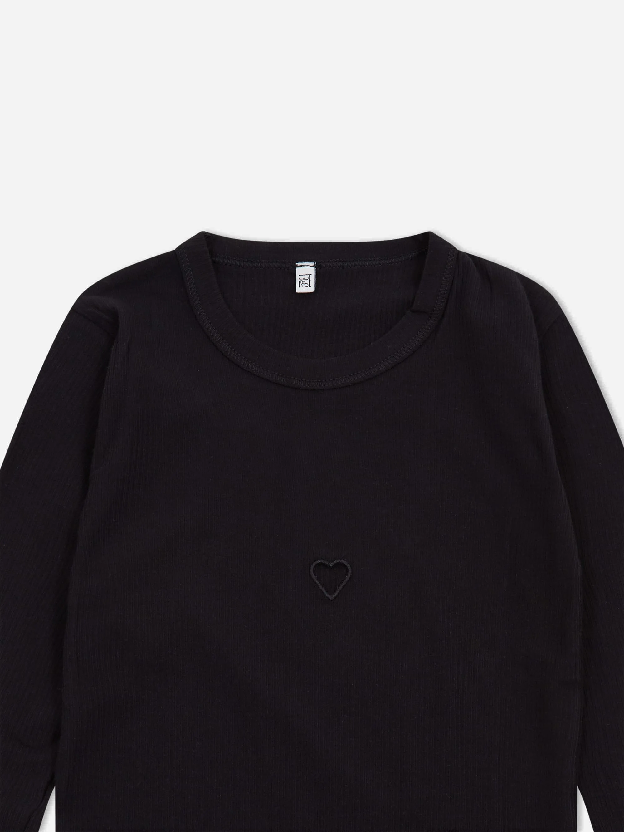 Baserange Heart Longsleeve Tee - Black - Image 6