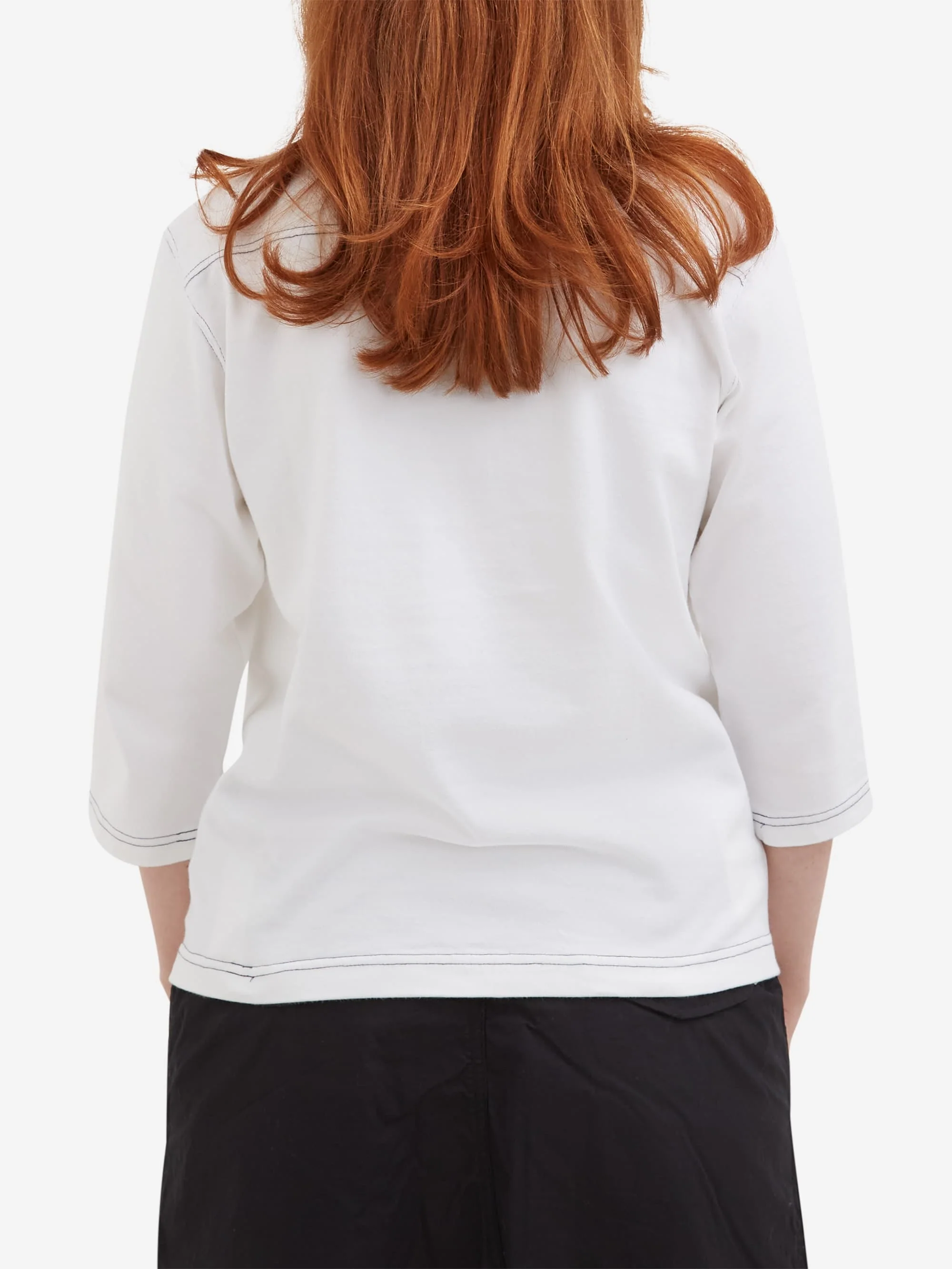 Beams Boy 3/4 Sleeve Football T-Shirt - White - Image 3