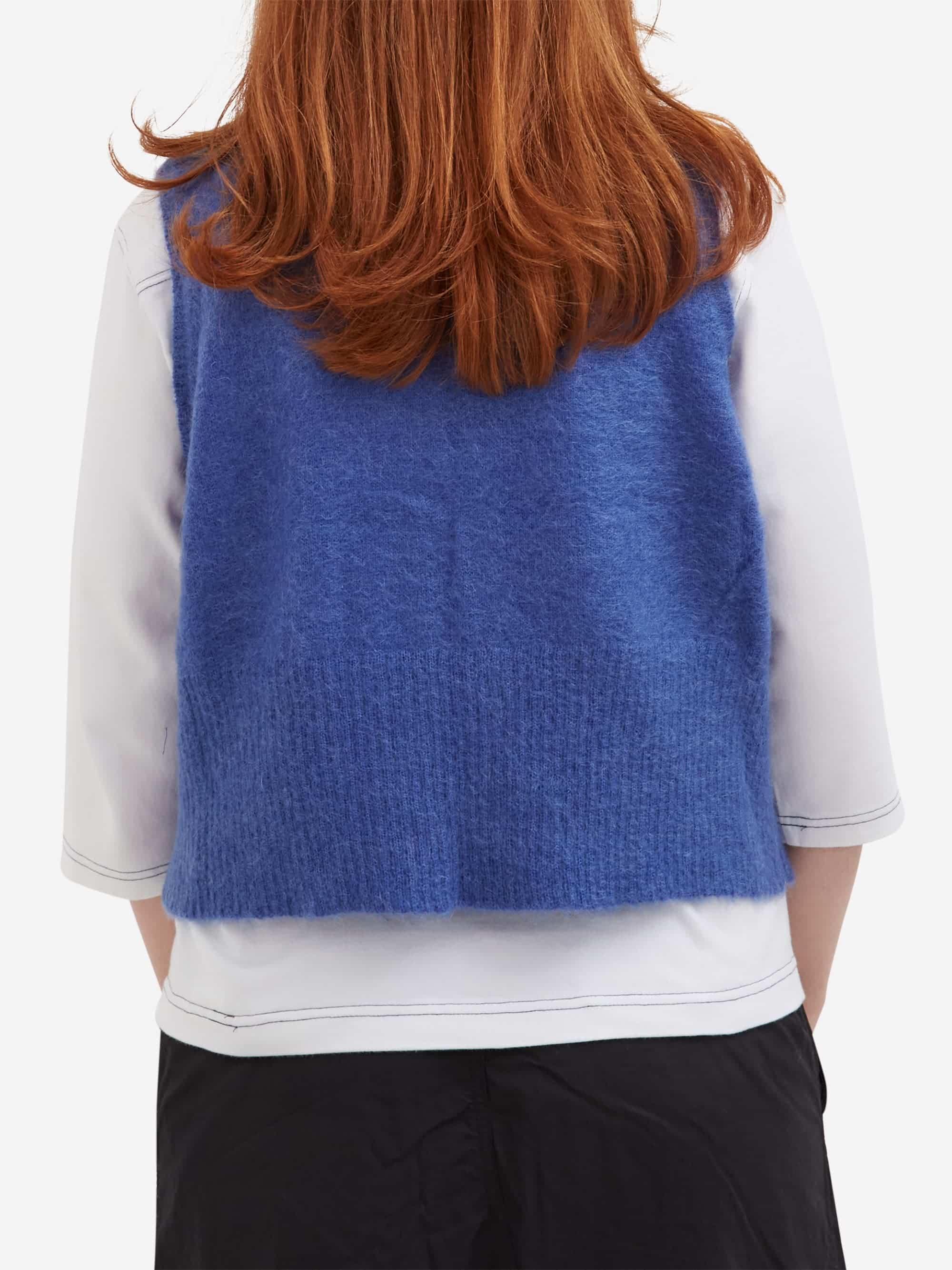 Beams Boy China Button Vest - Blue - Image 3