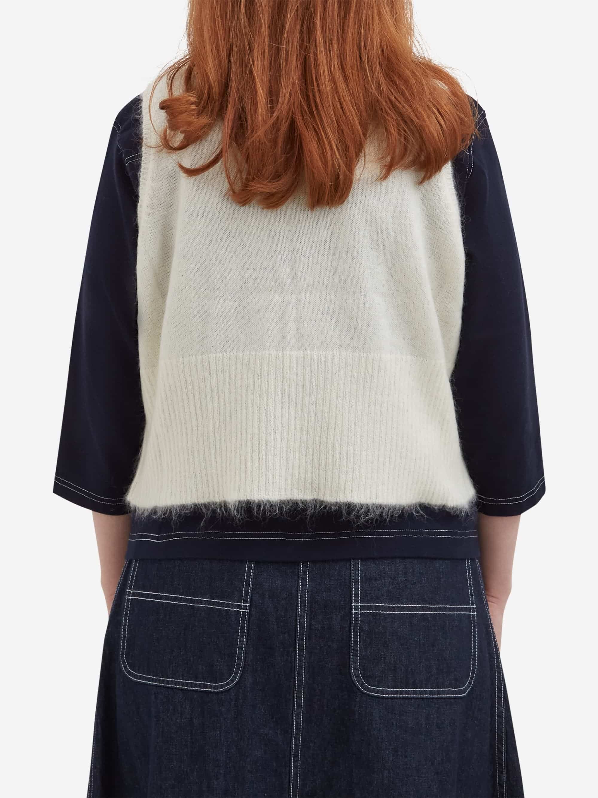 Beams Boy China Button Vest - Off-White - Image 3