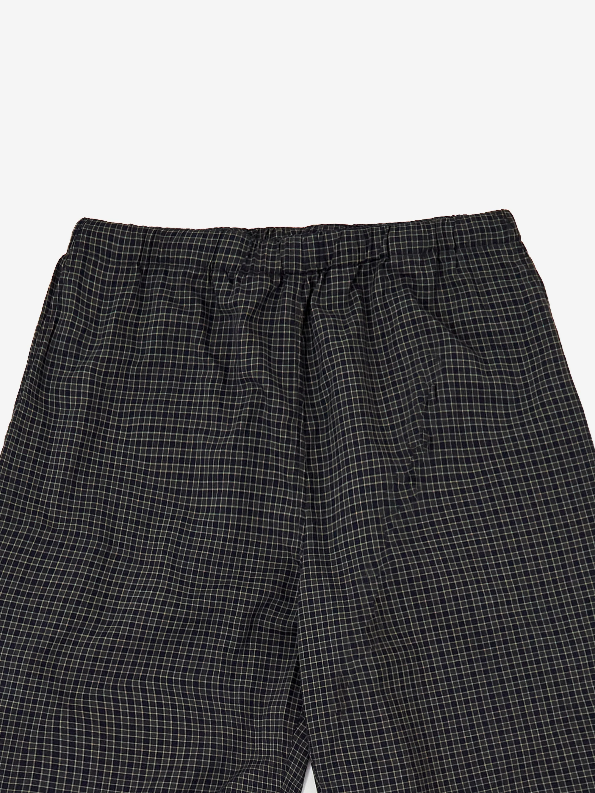 Beams Plus Easy Shorts Washable Wool Plaid - Green - Image 3