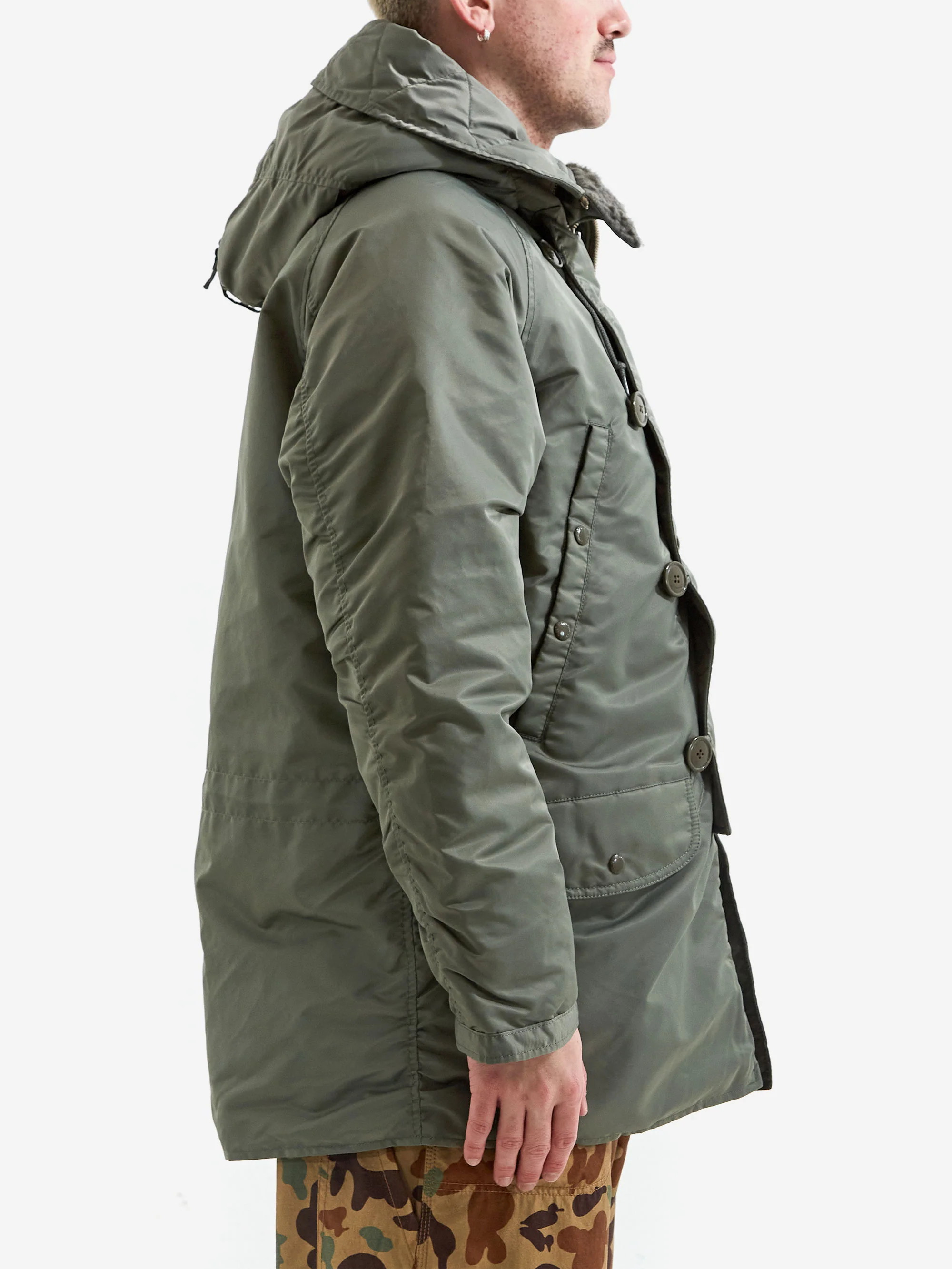 Beams Plus MIL Type N-3B Down Parka - Sage - Image 10