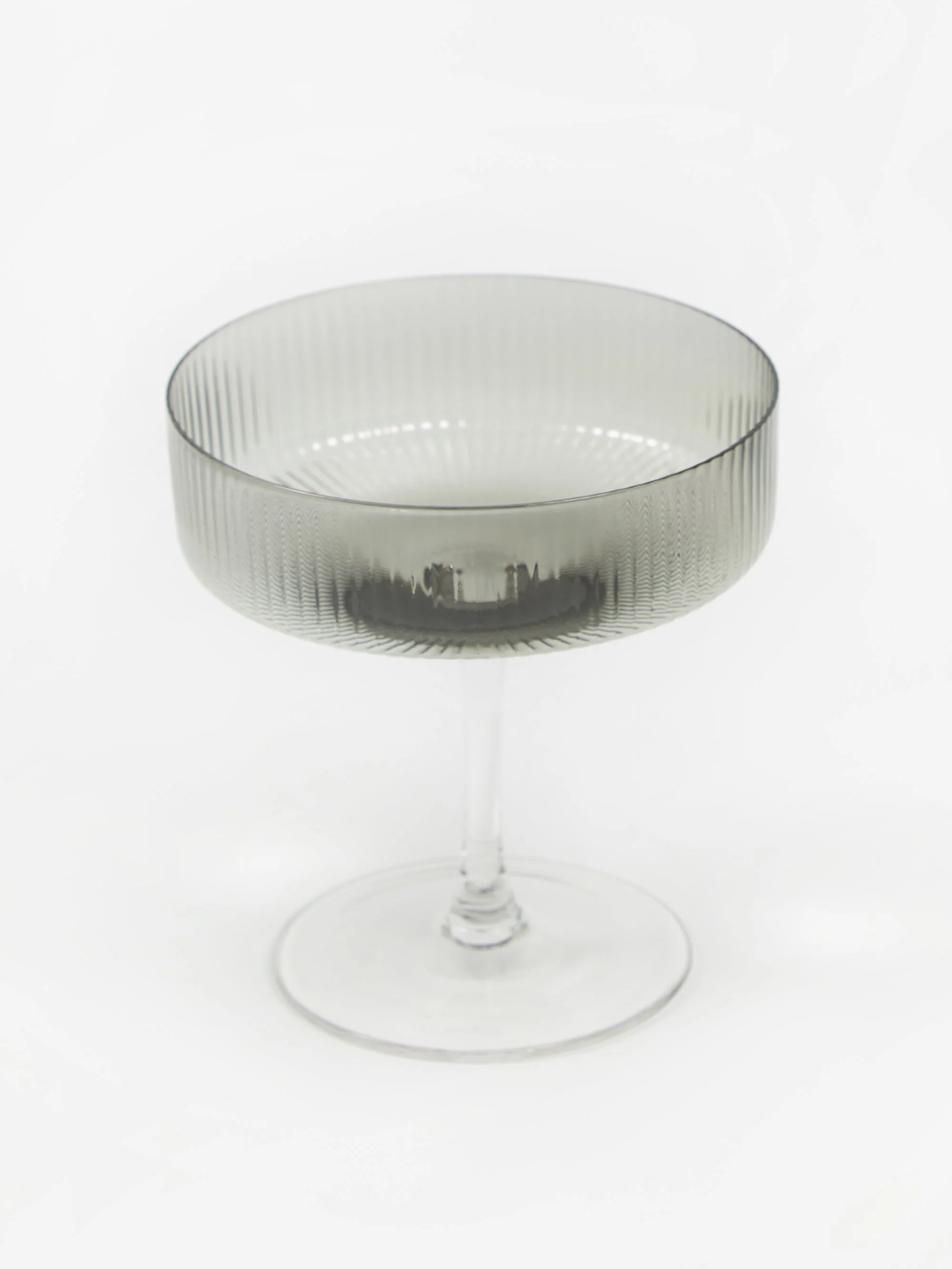 ferm LIVING Ripple Champagne Saucer - Set of 2 - Smoke - Image 3