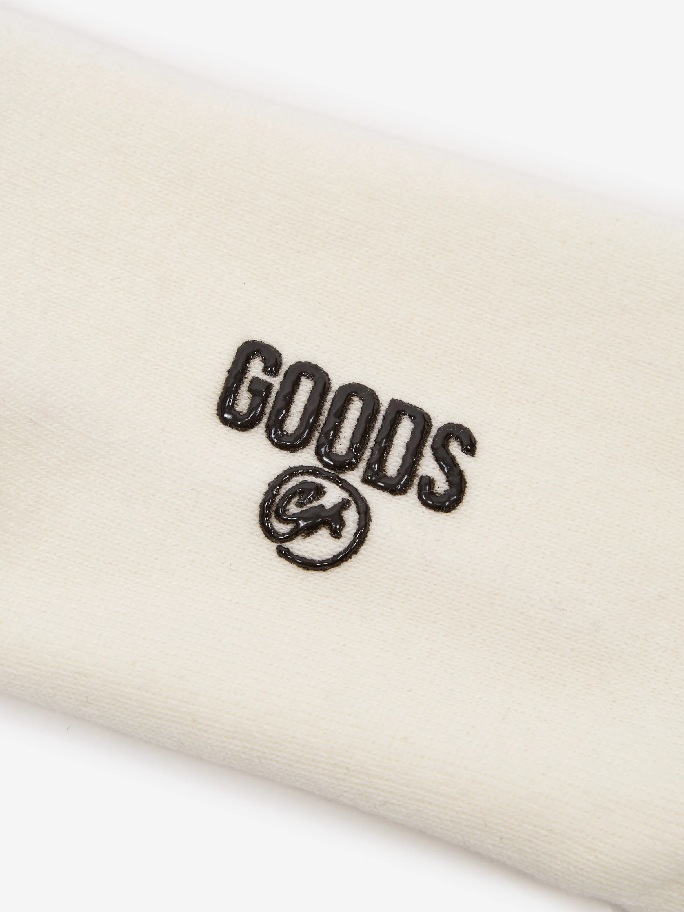 Goodhood Worldwide Don't Try Sock - White - Image 3