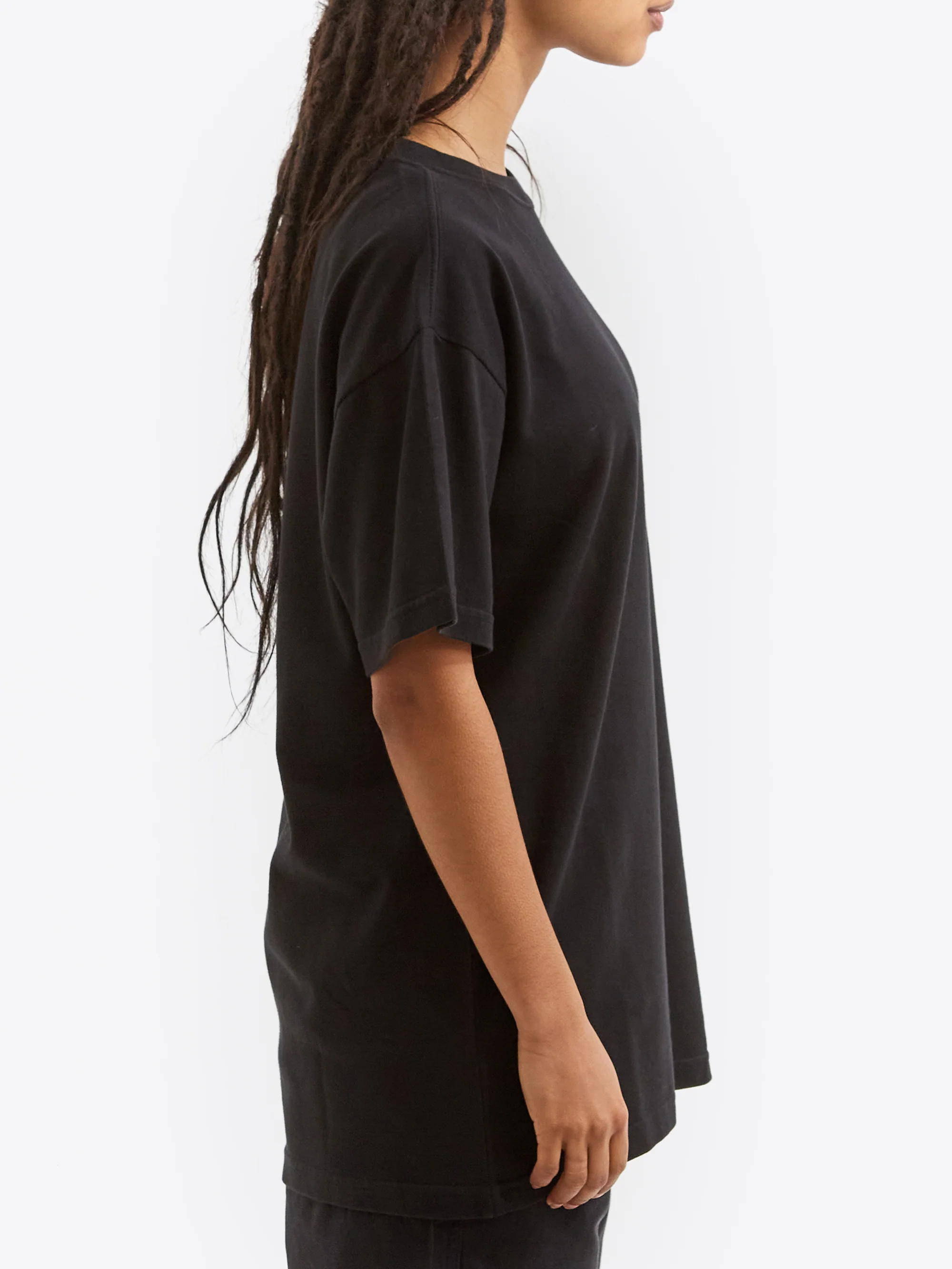 Goodhood Worldwide Script T-Shirt - Washed Black - Image 8