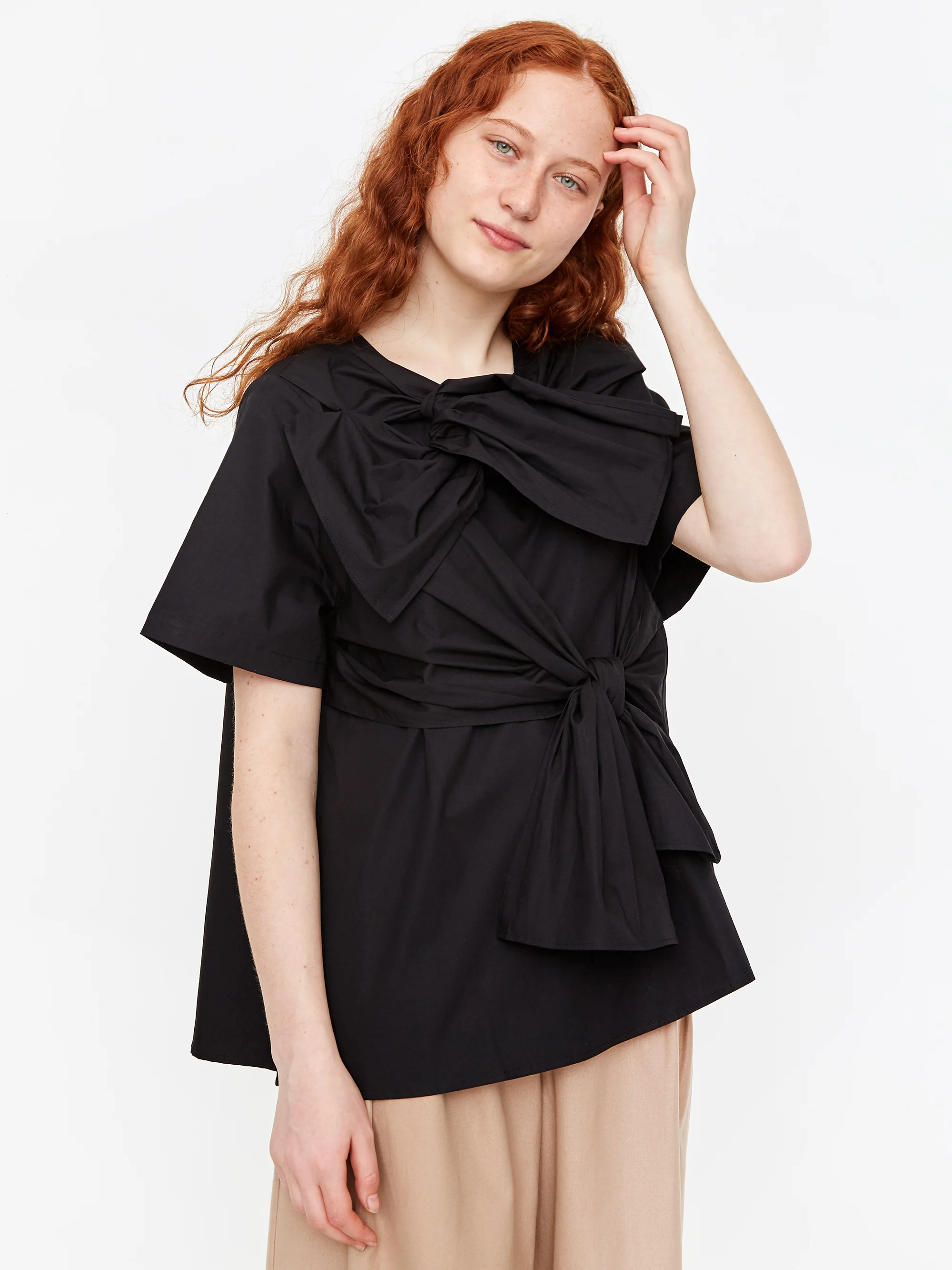 Kowtow Bow Top - Black - Image 3