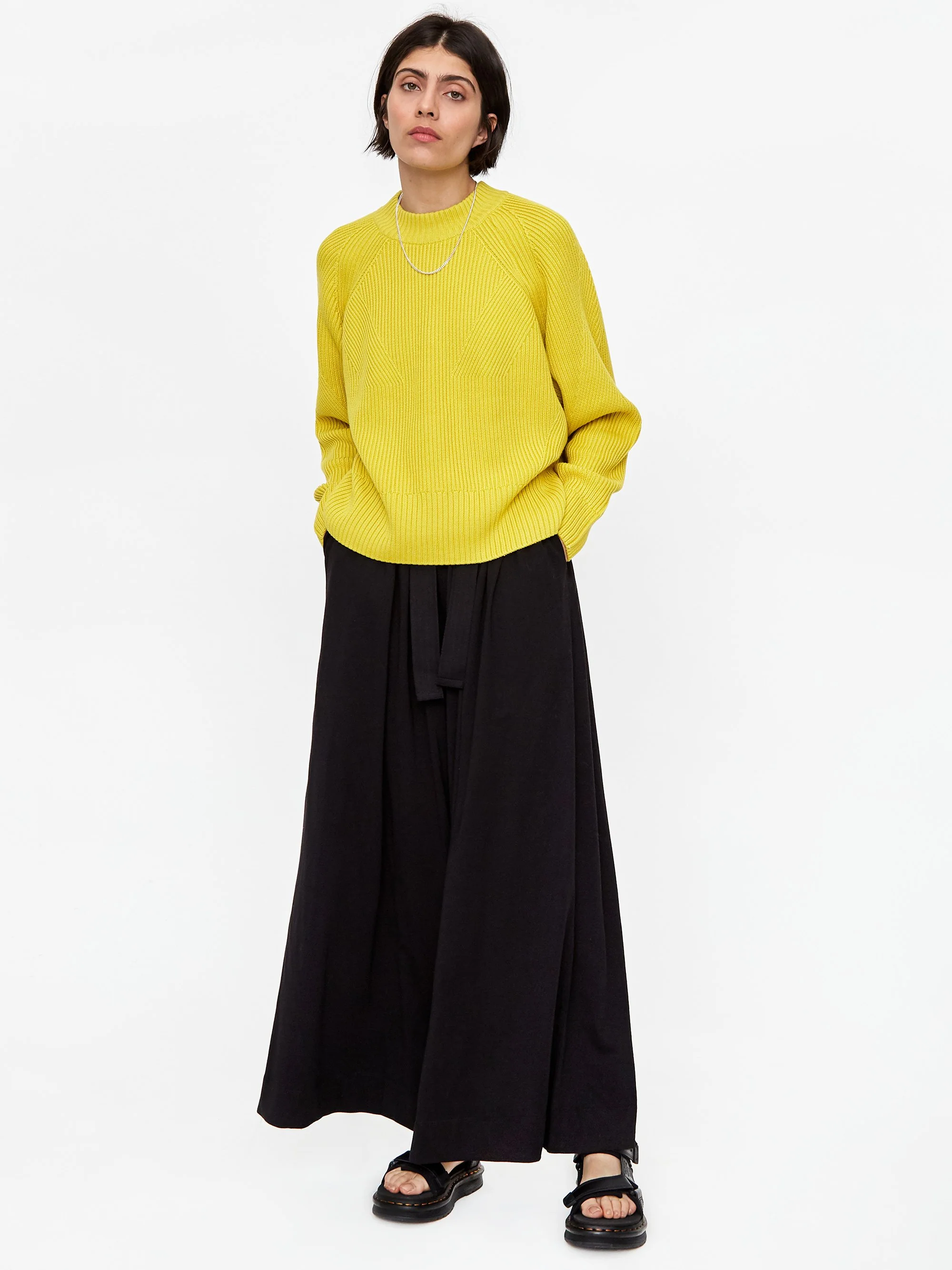 Kowtow Henri Crewneck Jumper - Acid Yellow - Image 4