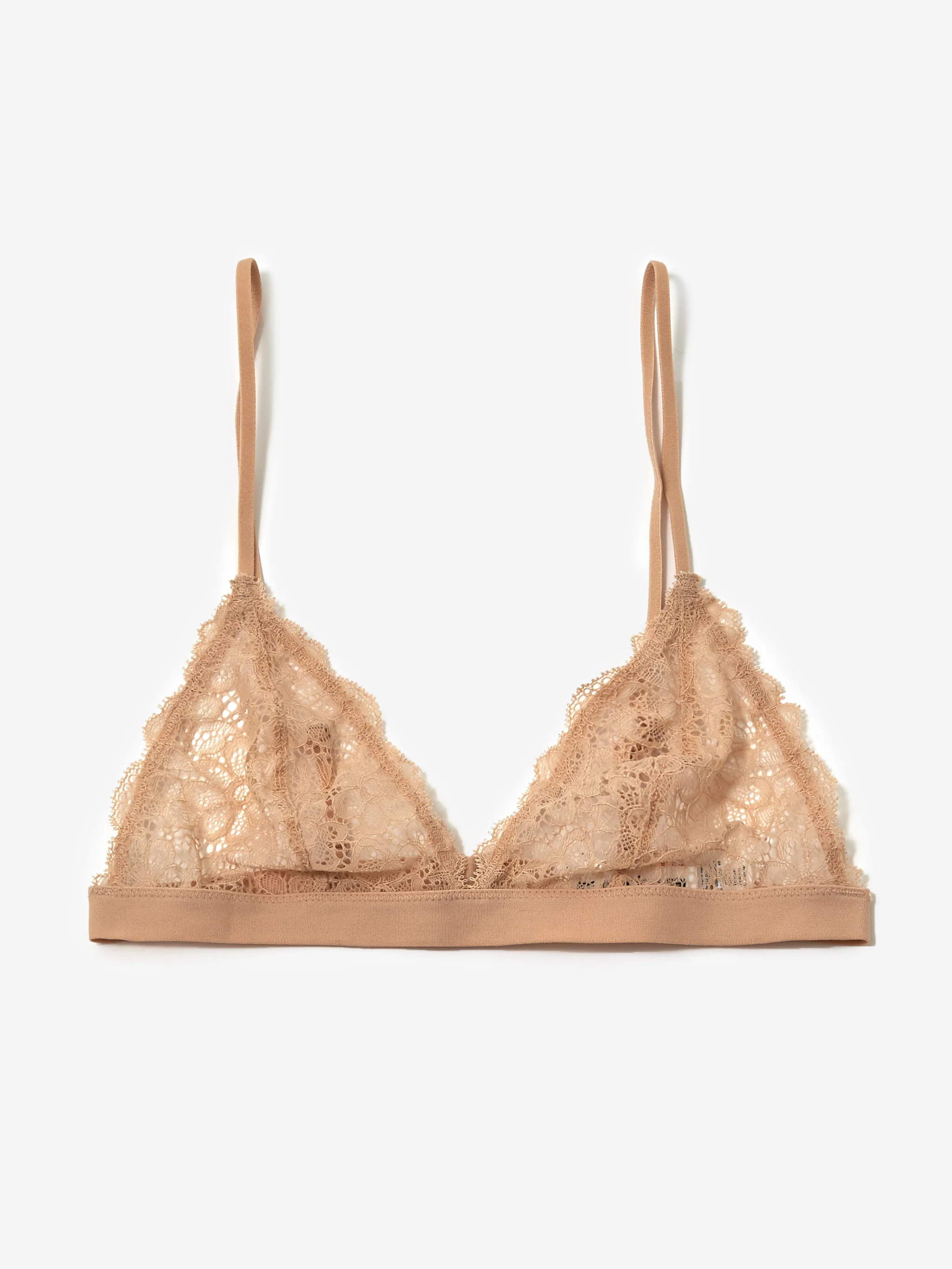 Les Girls Les Boys Daisy Lace Triangle Bra - Off White - Image 5