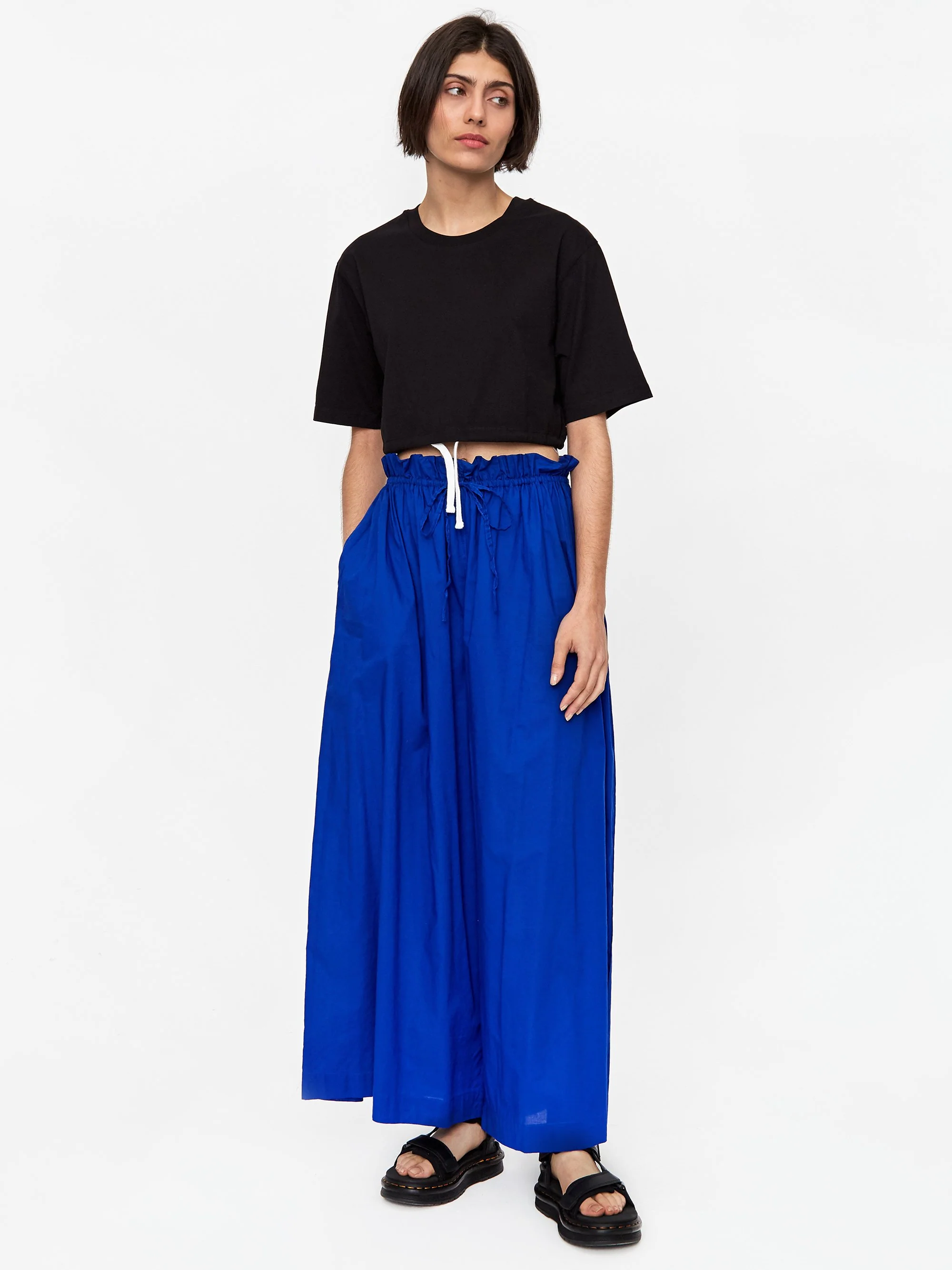 Les Girls Les Boys Jersey Crop T-Shirt Black - Black - Image 3