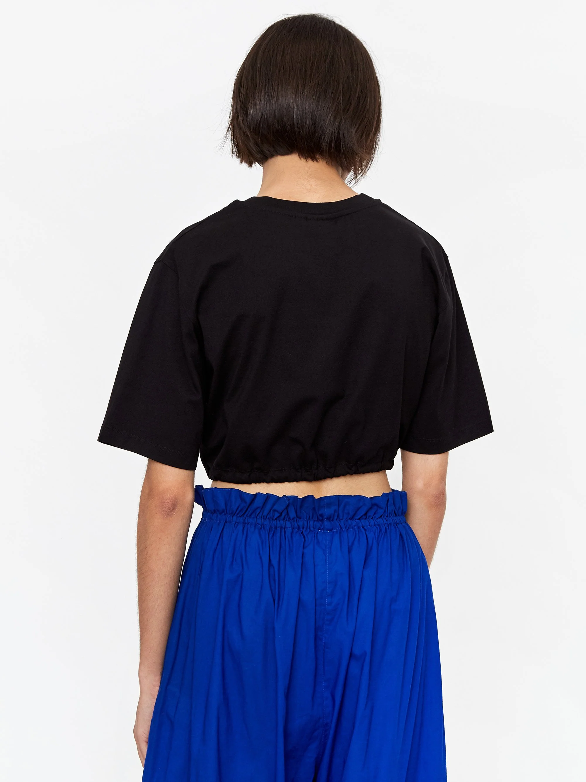 Les Girls Les Boys Jersey Crop T-Shirt Black - Black - Image 5