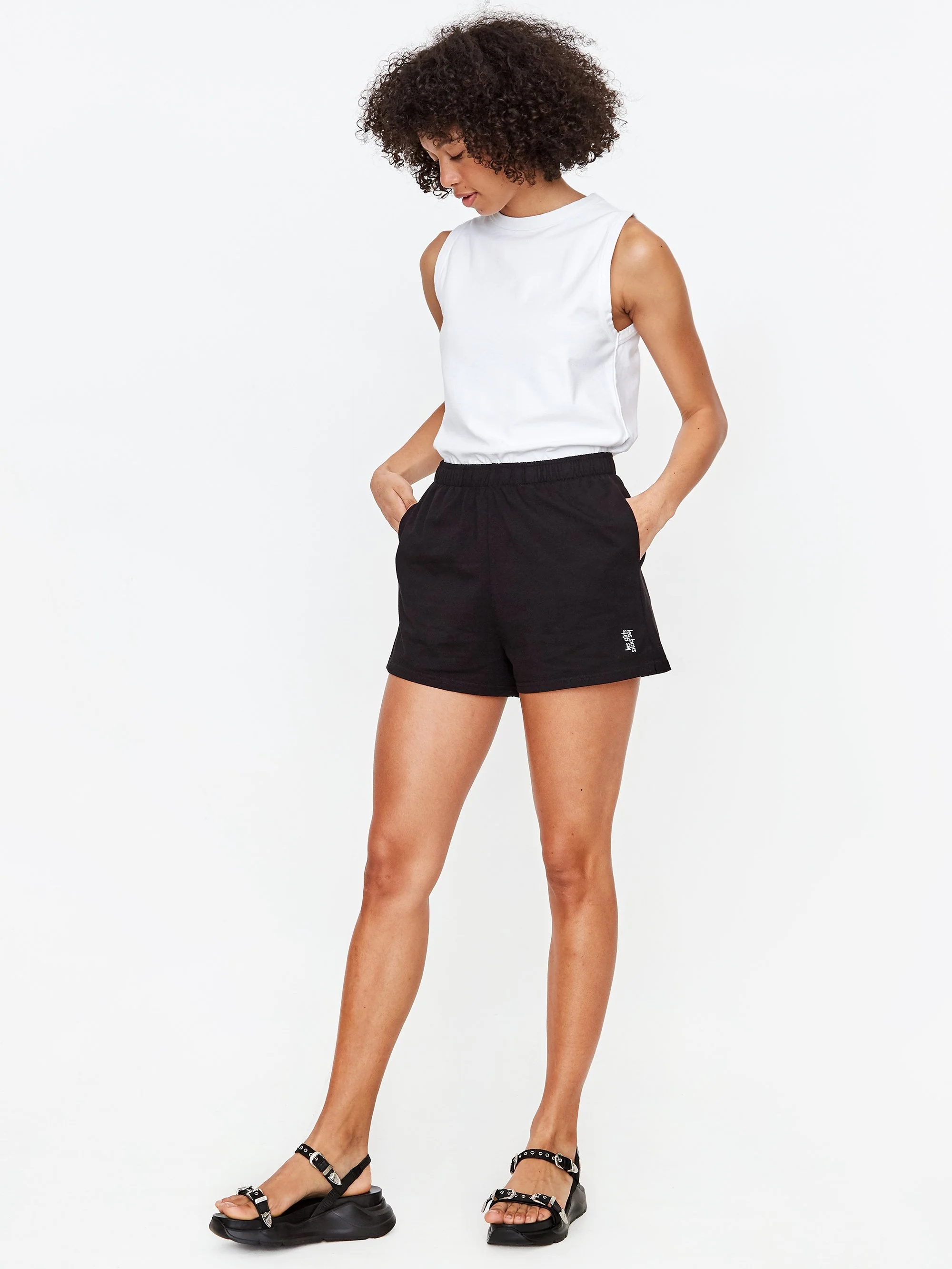 Les Girls Les Boys Jersey Shorts Black - Black - Image 6