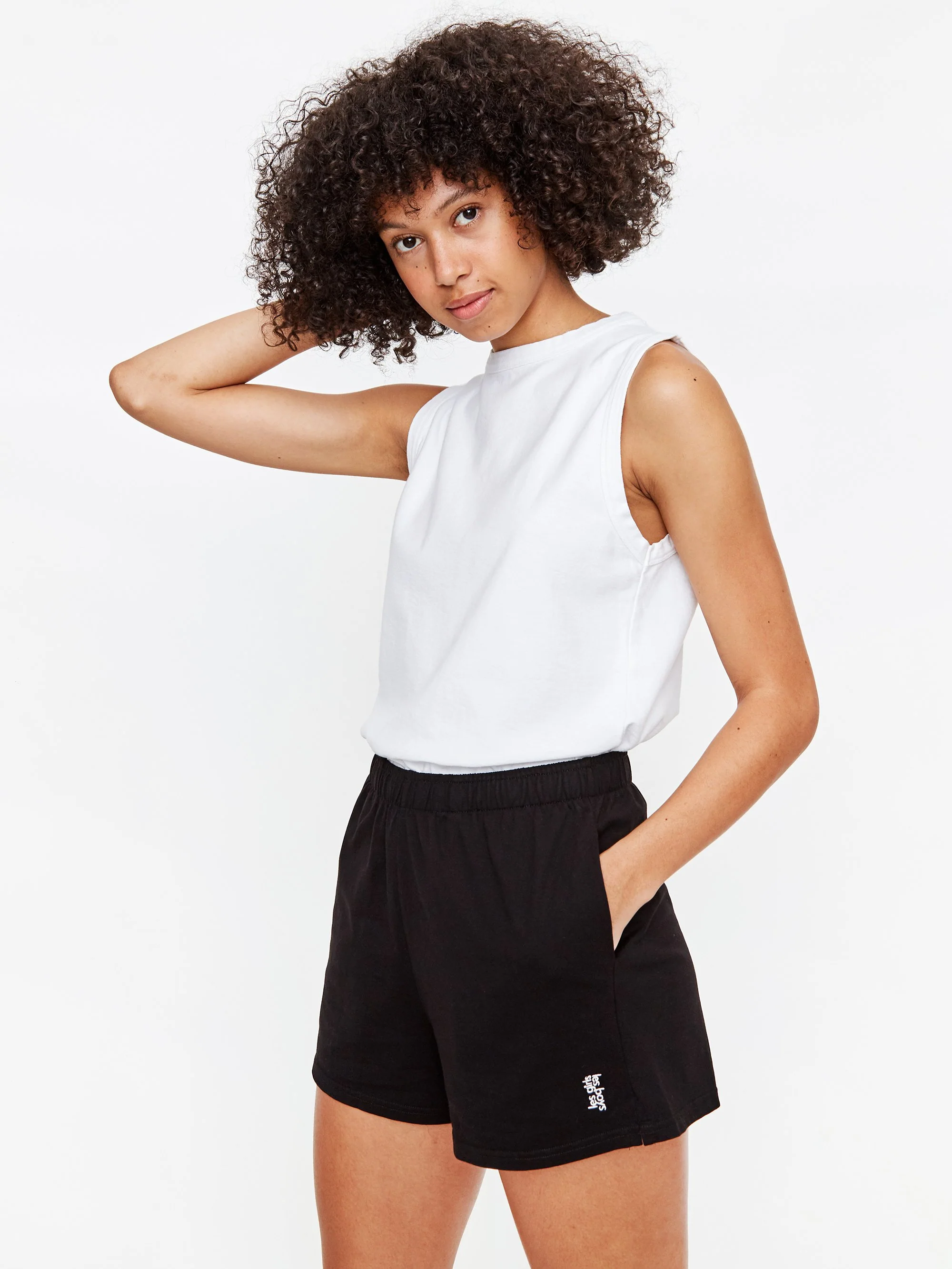 Les Girls Les Boys Jersey Shorts Black - Black - Image 7