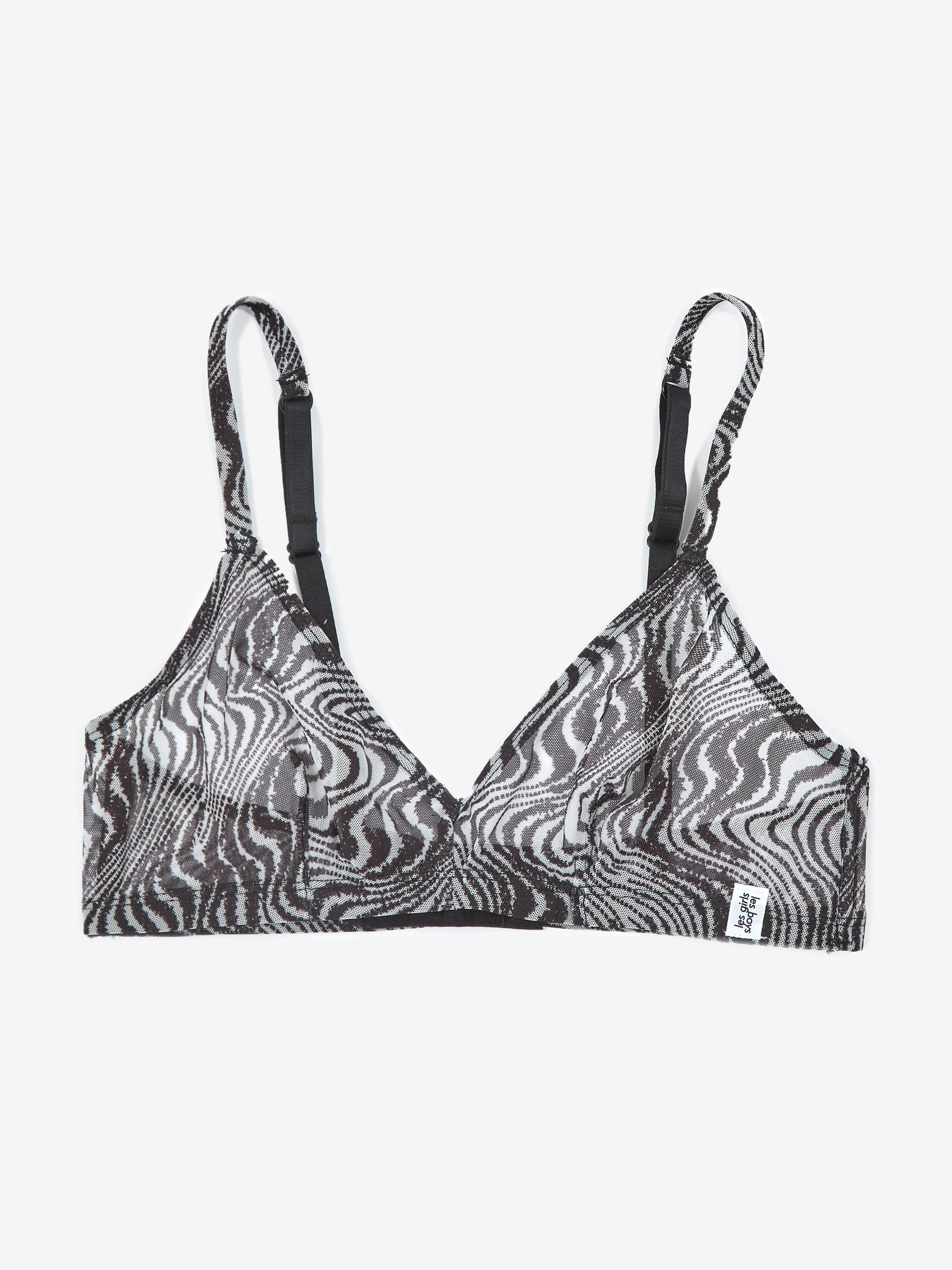 Les Girls Les Boys Static Bra - Black/White - Image 5