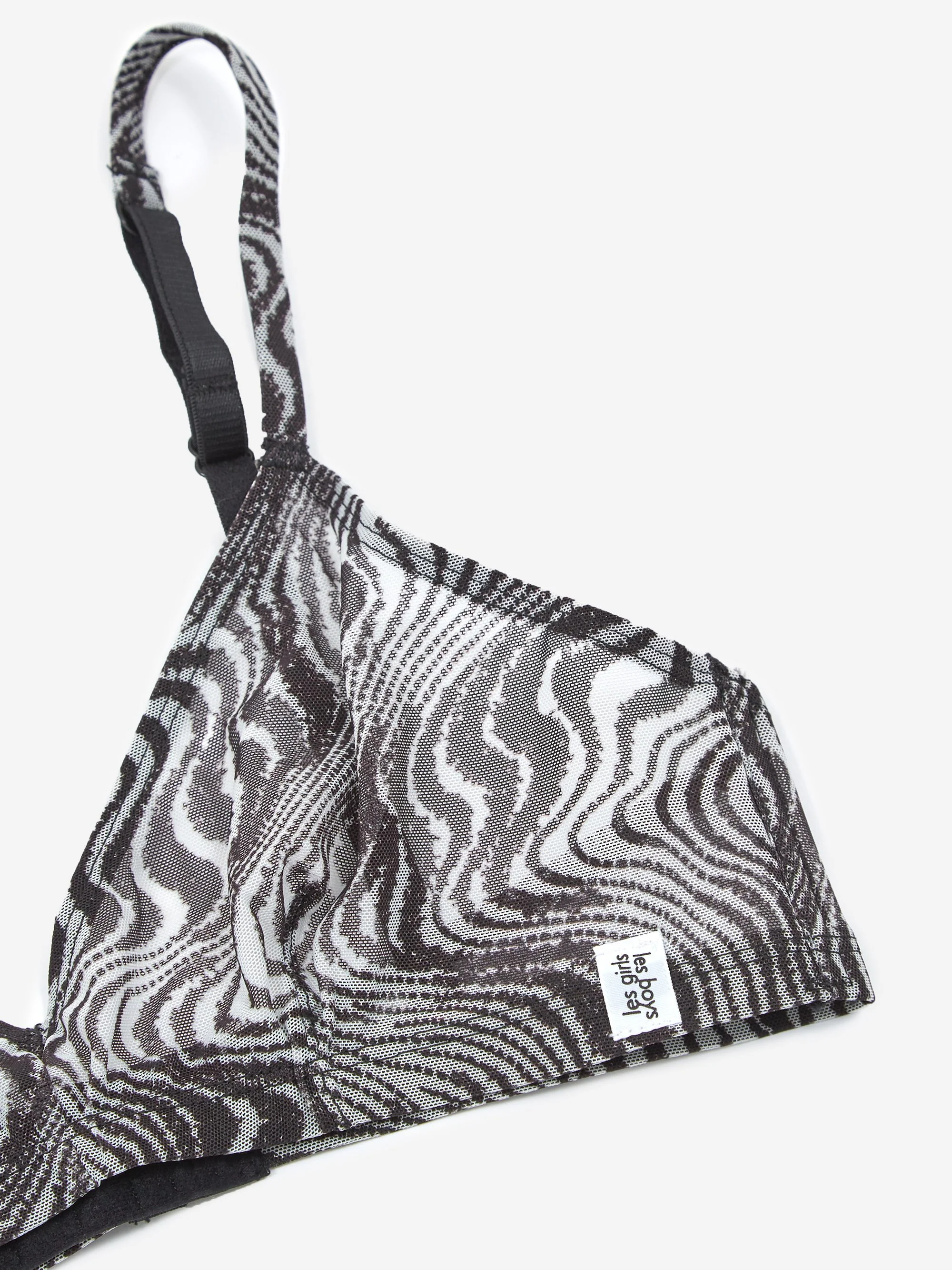 Les Girls Les Boys Static Bra - Black/White - Image 6
