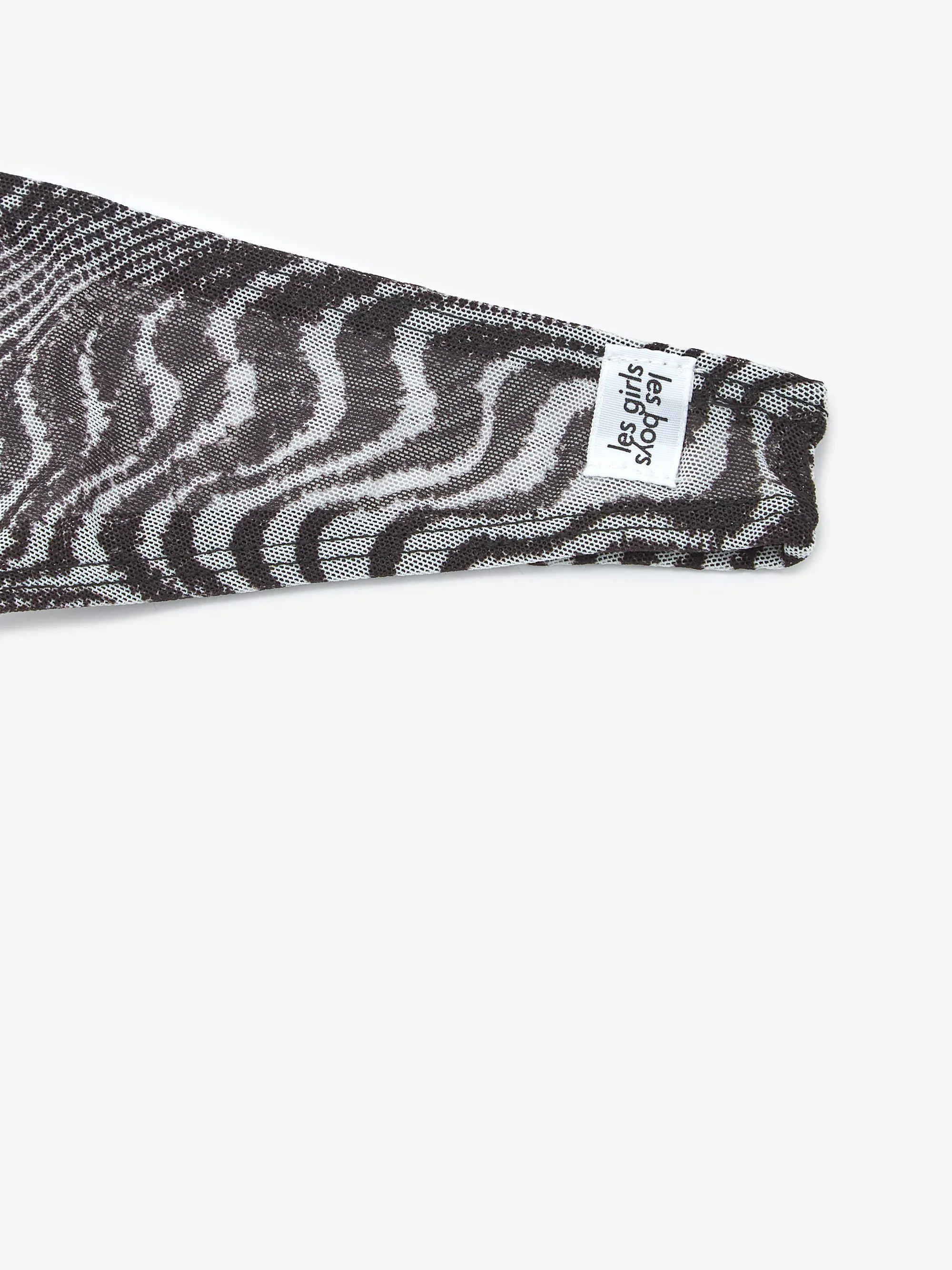 Les Girls Les Boys Static Thong - Black/White - Image 6