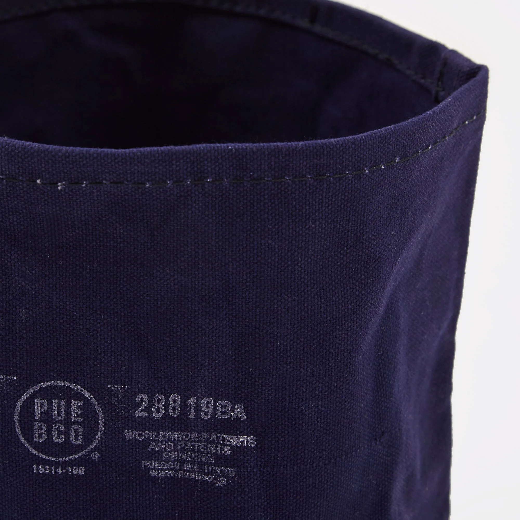 Puebco Canvas Pot Cover Set Of Three - Navy Blue - Image 6