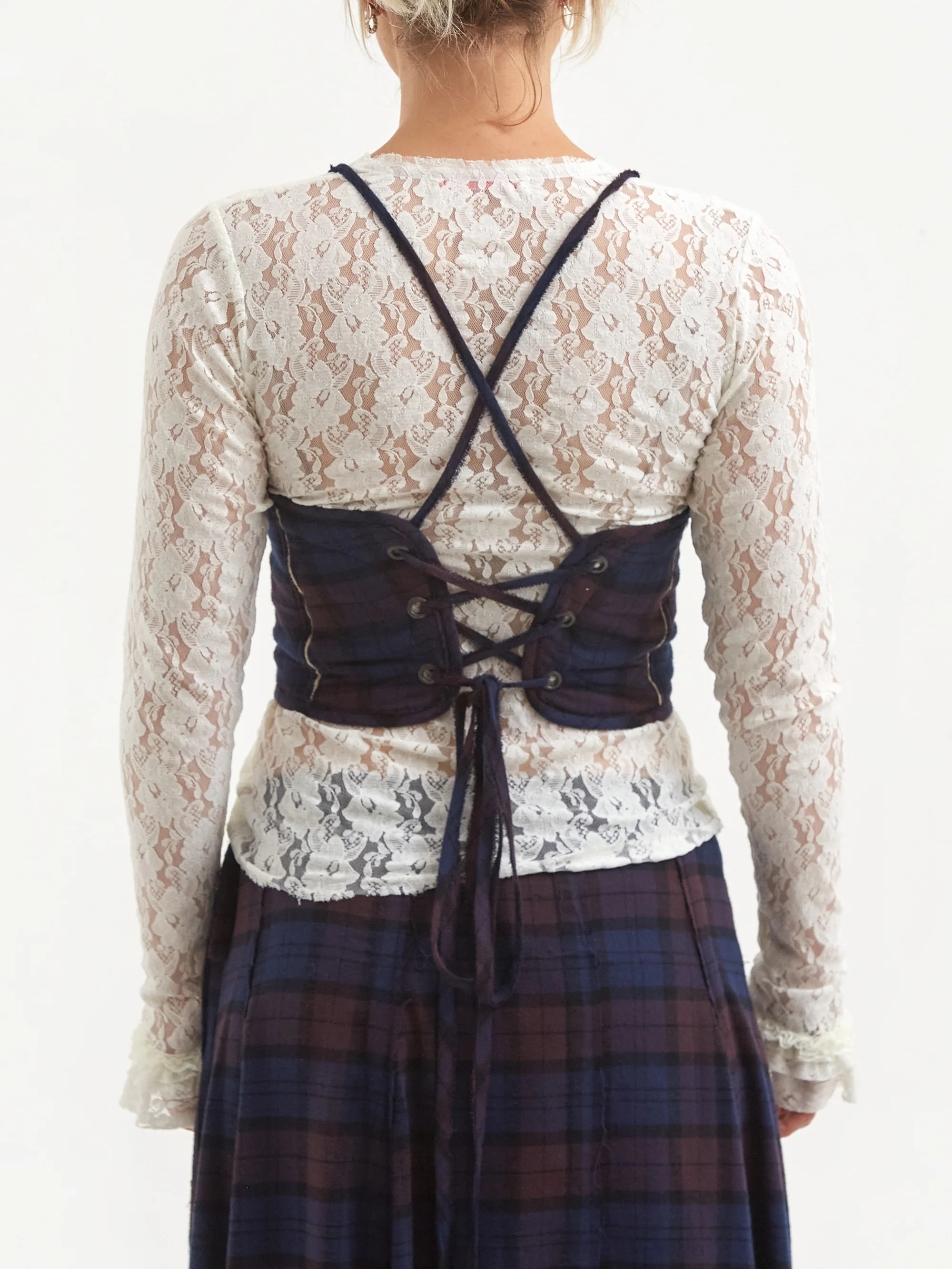 Romina Ferrari Armour Top - Check - Image 3