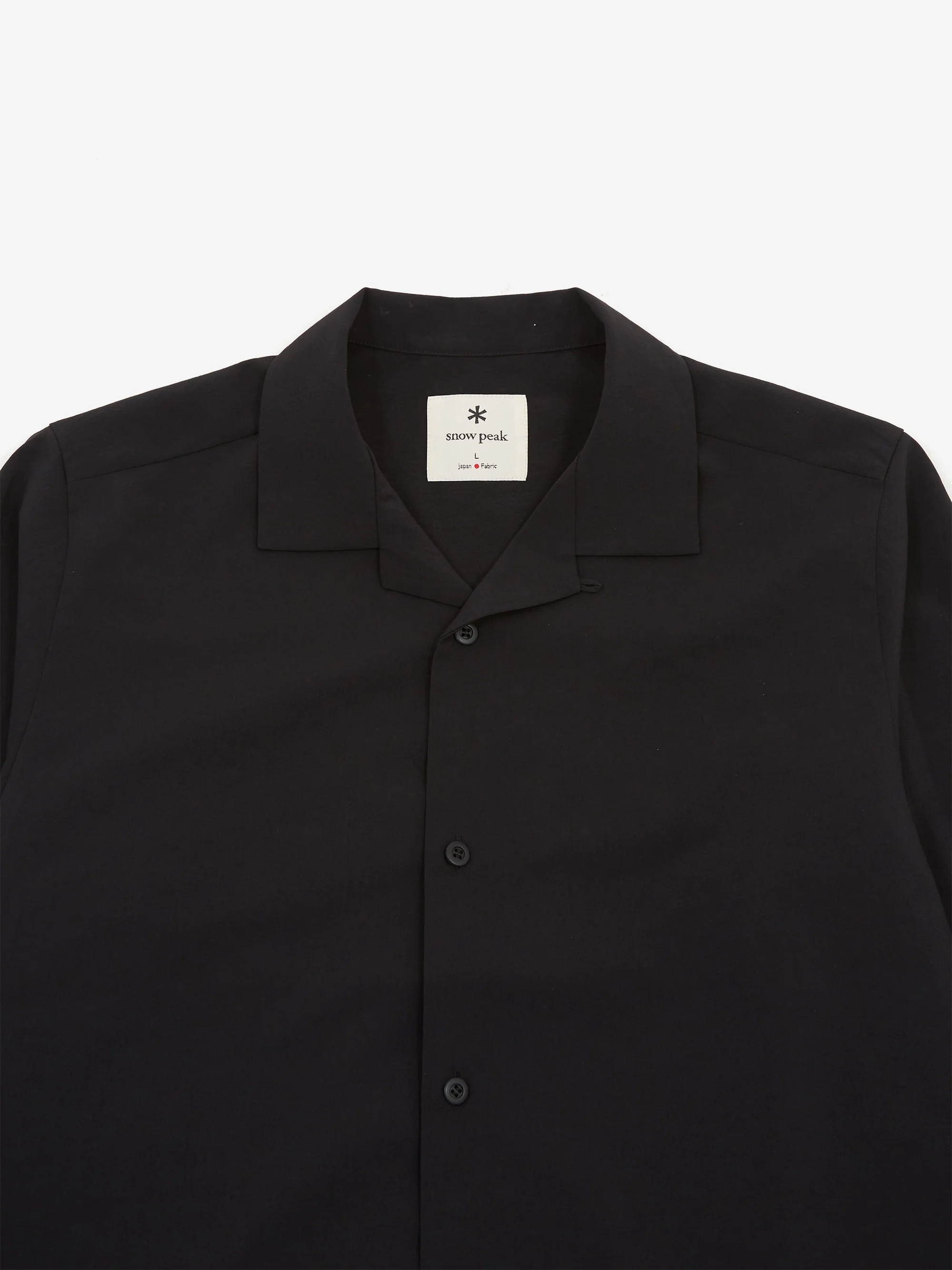 Snow Peak PE Light Poplin Shirts - Black - Image 3