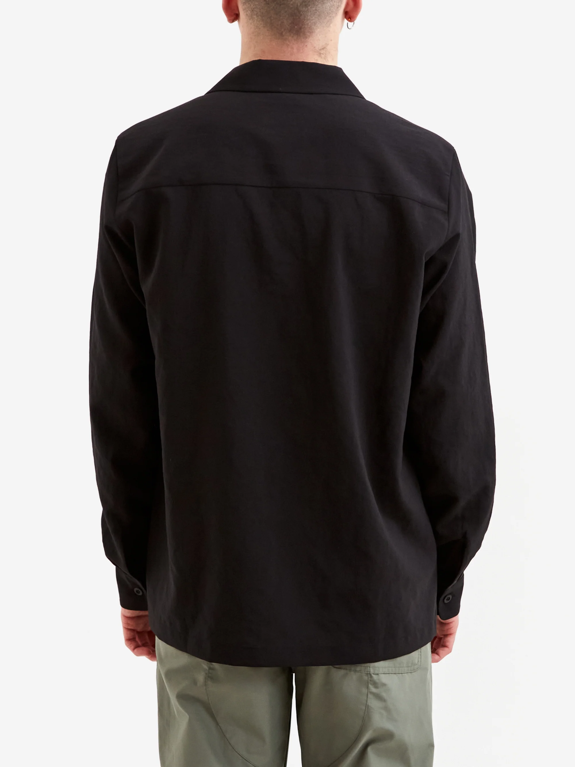 Snow Peak PE Light Poplin Shirts - Black - Image 6