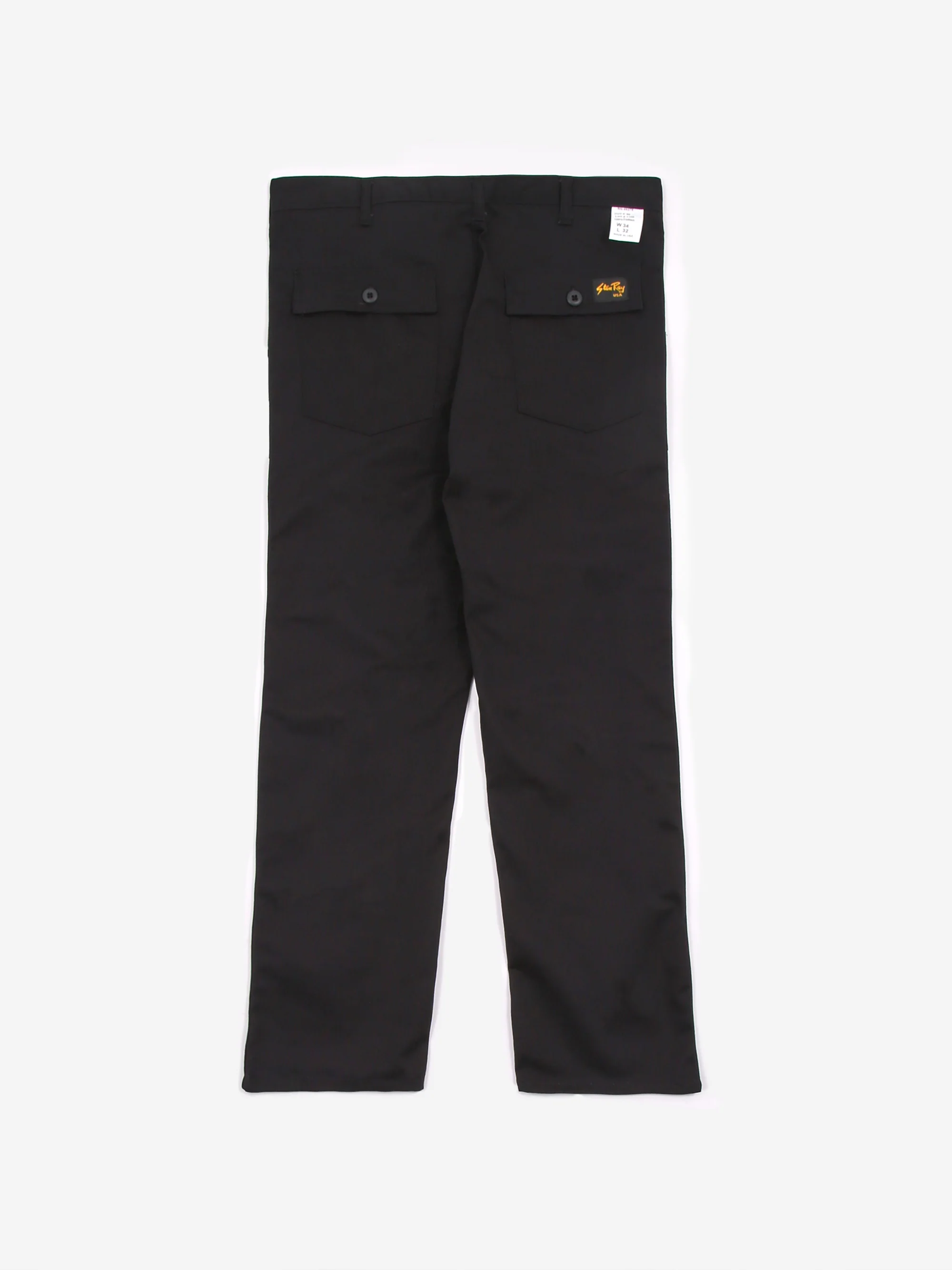 Stan Ray 1100 OG Loose Fatigue Pant - Black Twill - Image 4