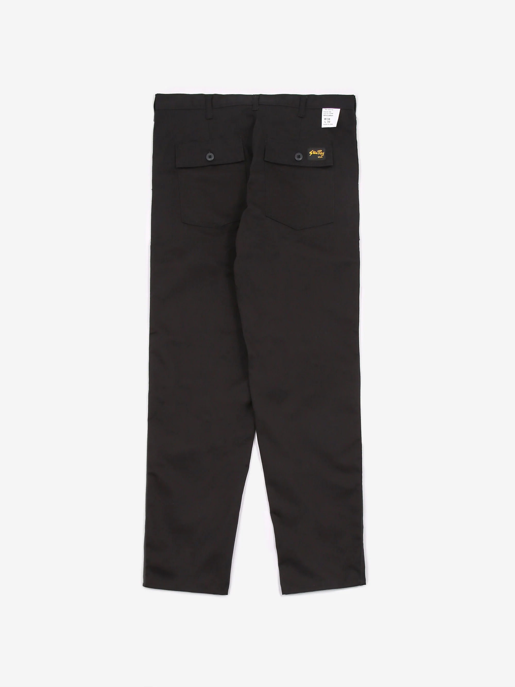 Stan Ray 1200 OG Taper Fatigue Pant - Black Twill - Image 4