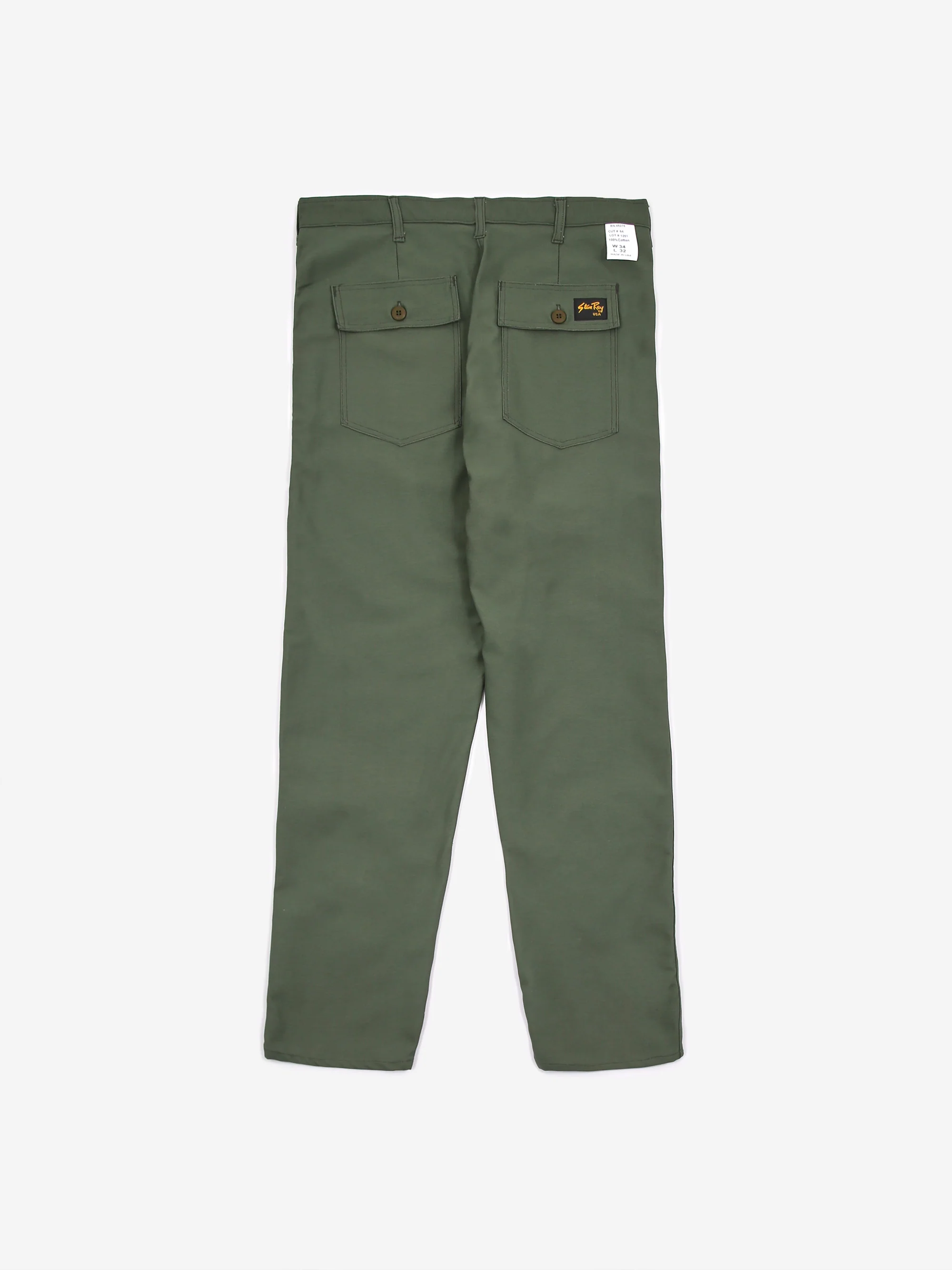 Stan Ray 1200 OG Taper Fatigue Pant - Olive Sateen - Image 4