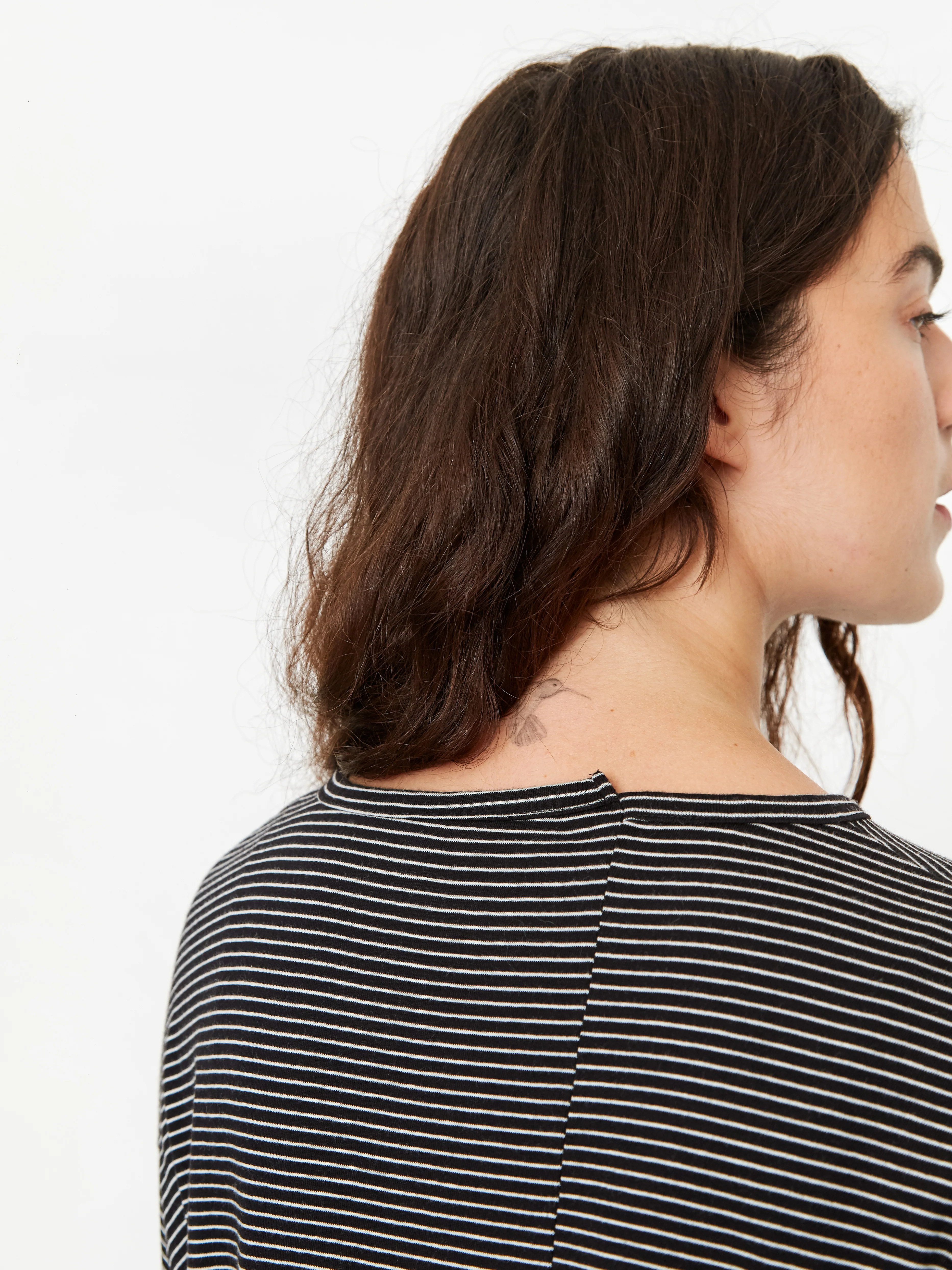 Stand Alone Stripe Mixed Block Longsleeve T-Shirt - Black - Image 5