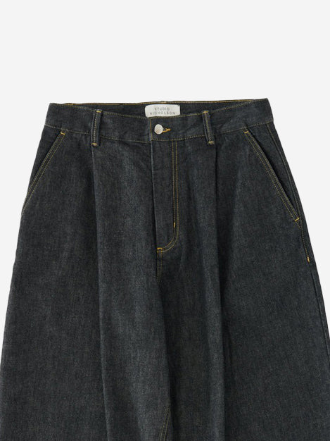 Studio Nicholson Puch Single Pleat Pant - Black - Image 3