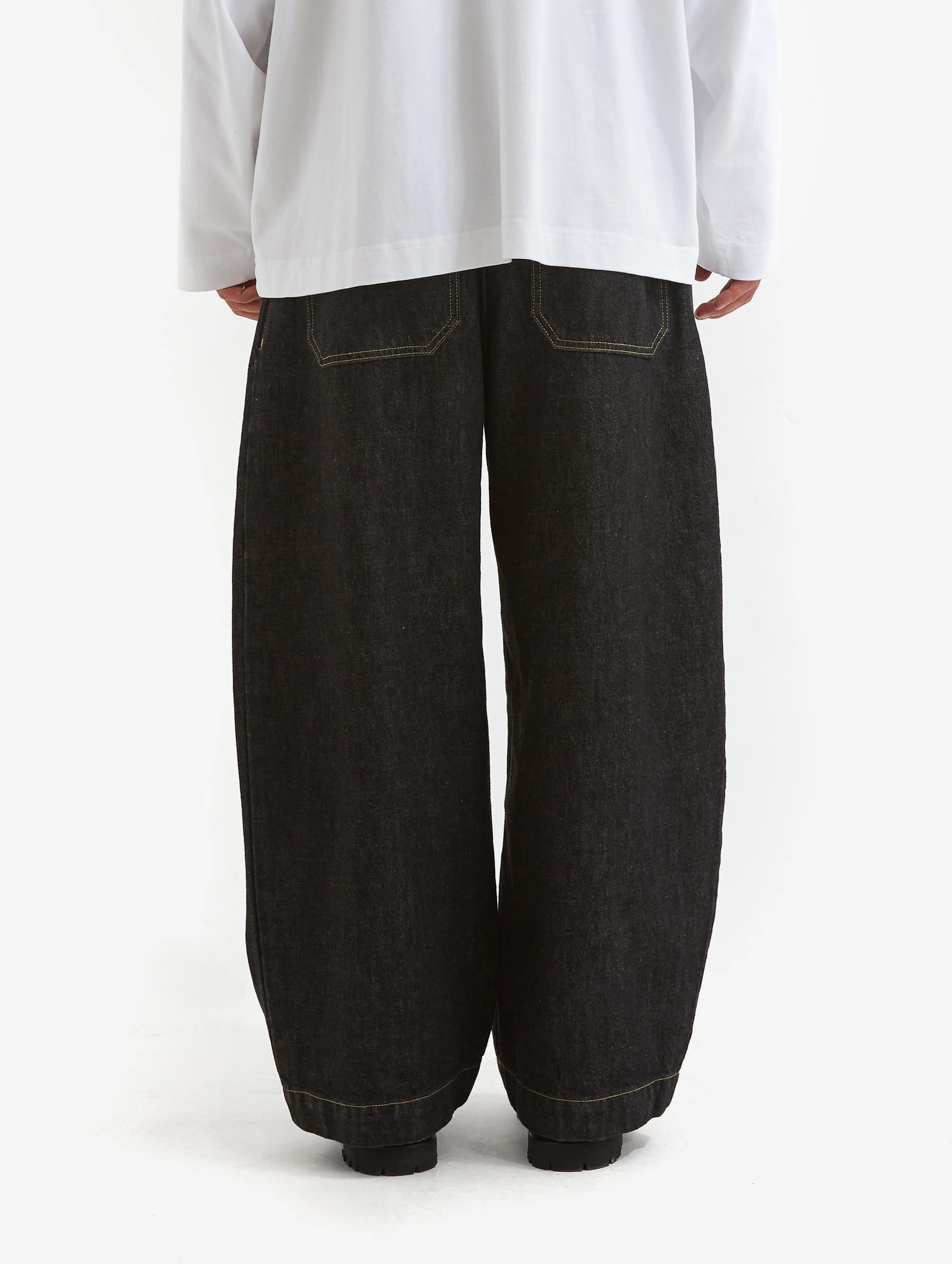 Studio Nicholson Puch Single Pleat Pant - Black - Image 5