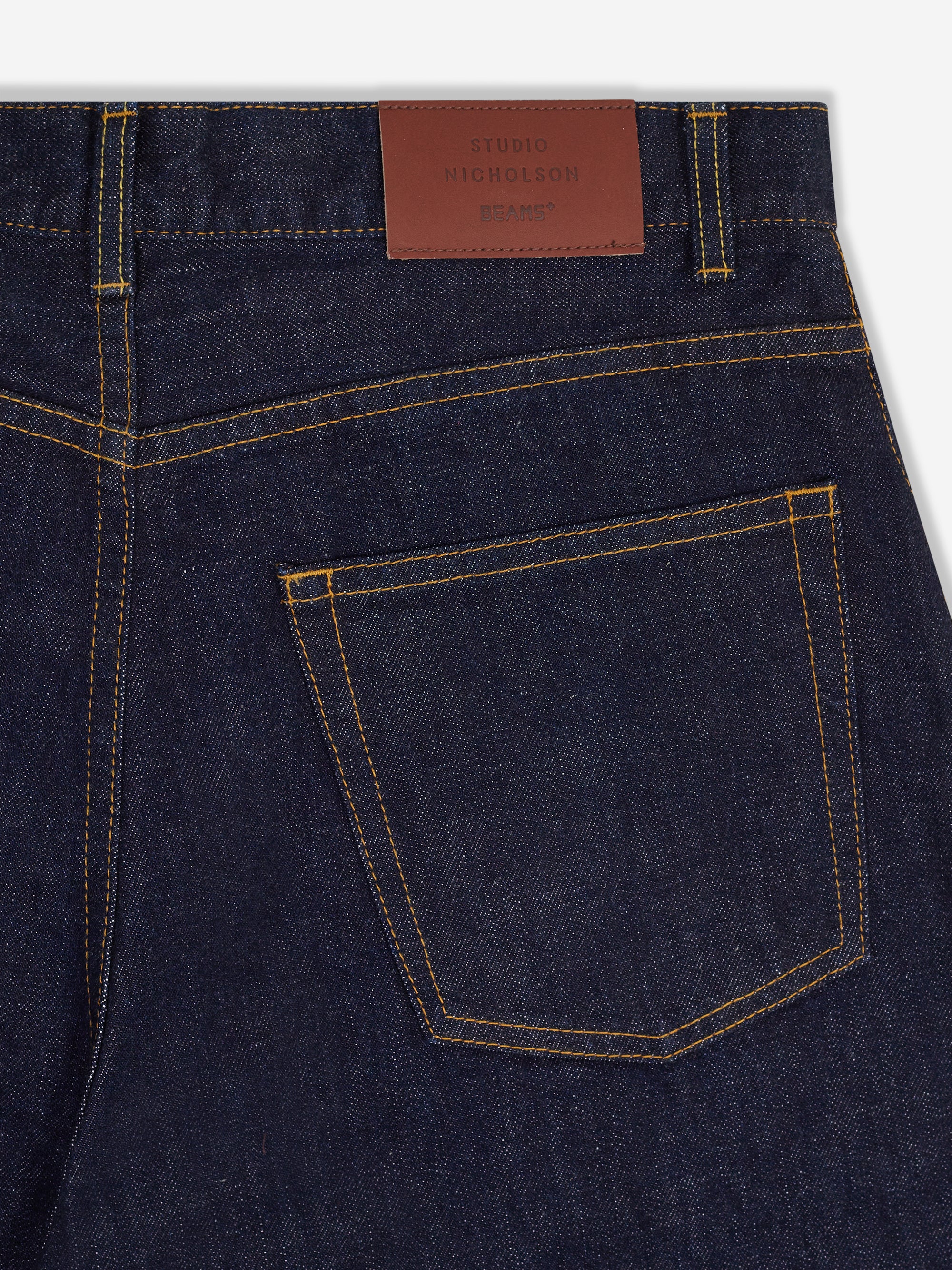Studio Nicholson x Beams Plus 5 Pocket Denim Jean - Indigo - Image 4
